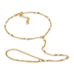 Elli "Handkette | Muschelkernperlen< Perlen|Armbänder