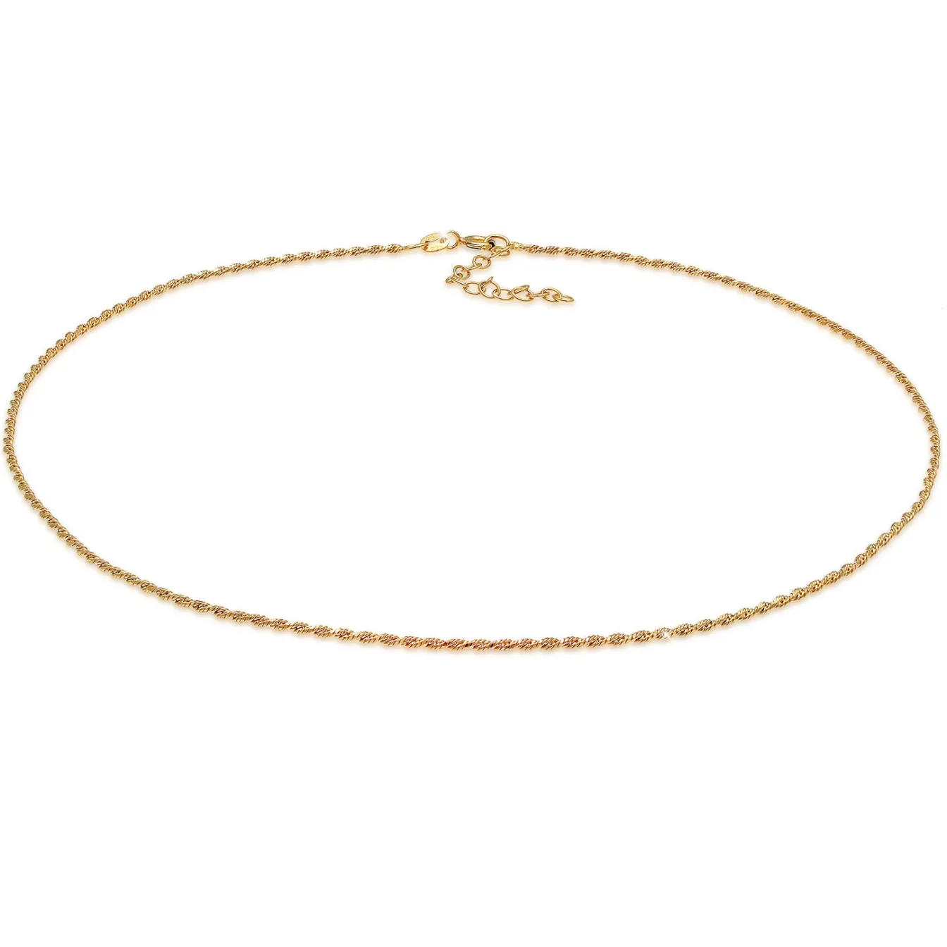 Elli "Kordel-Choker Fein< Halsketten|Silber