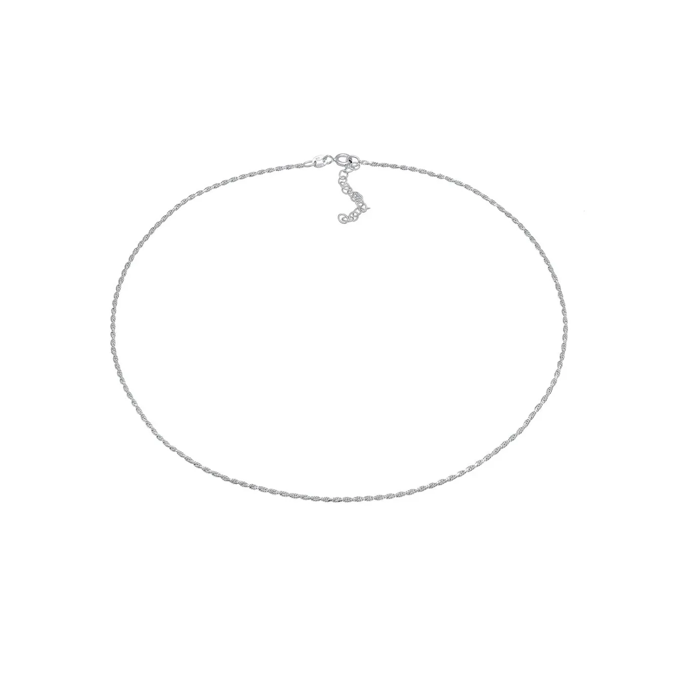 Elli "Kordel-Choker Fein< Halsketten|Silber