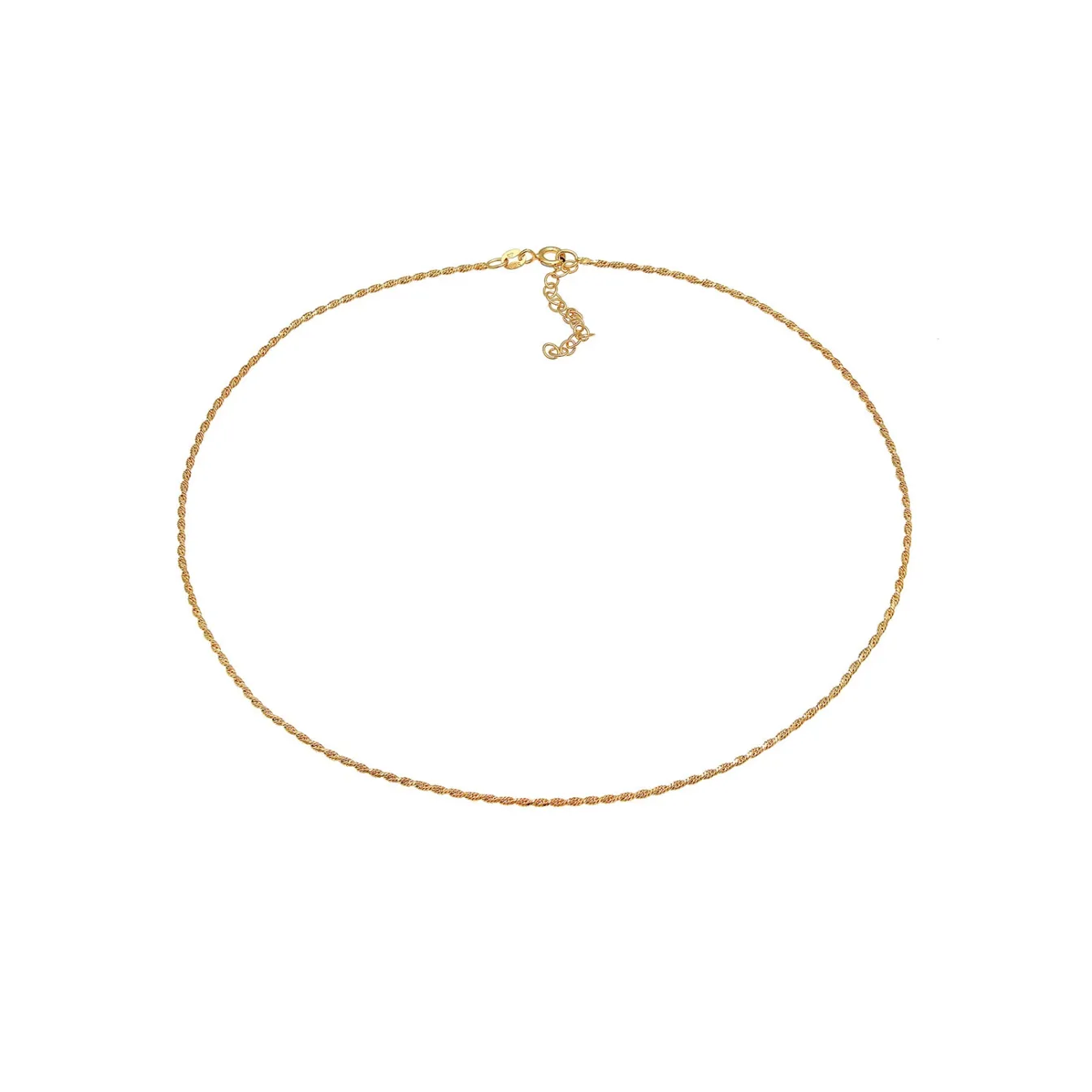 Elli "Kordel-Choker Fein< Halsketten|Silber