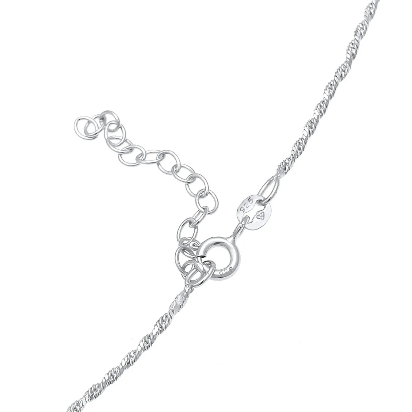 Elli "Kordel-Choker Fein< Halsketten|Silber