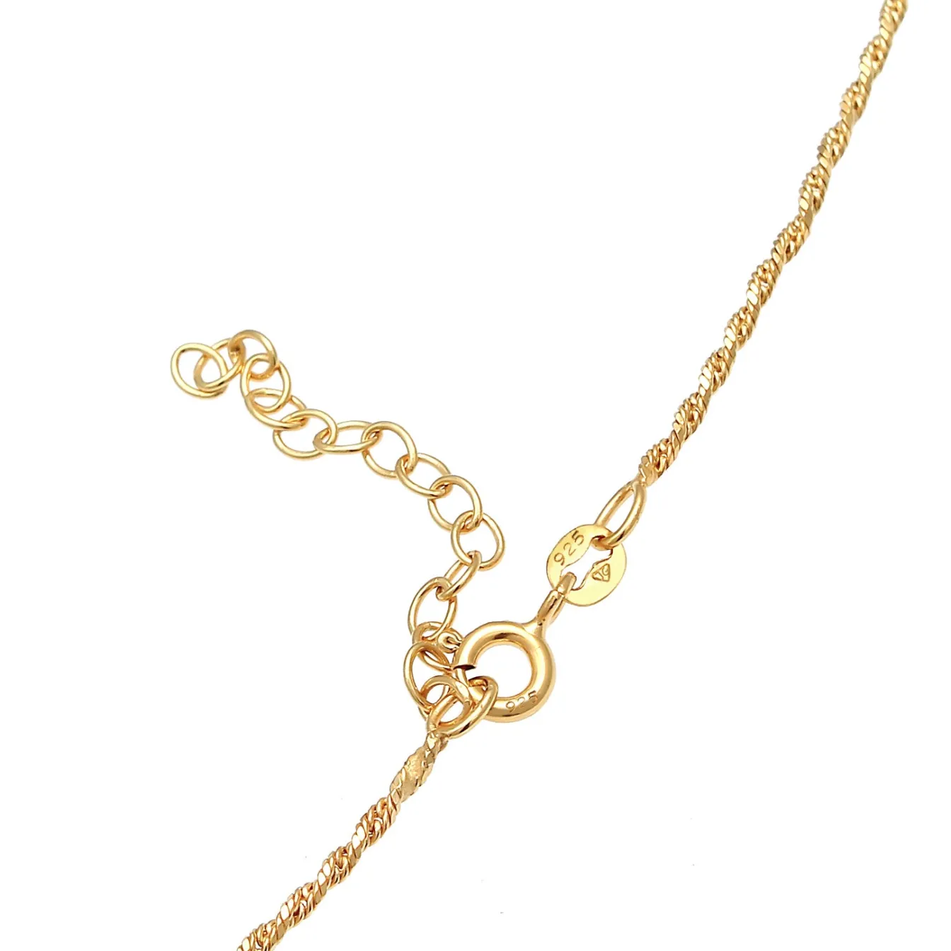 Elli "Kordel-Choker Fein< Halsketten|Silber