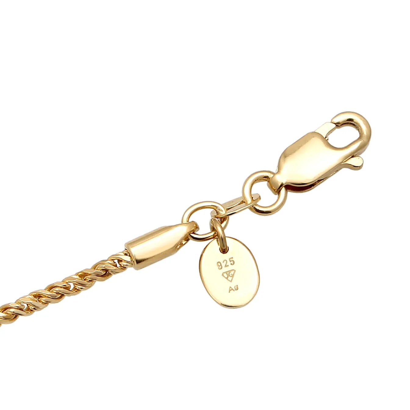 Elli "Kordel-Fußkettchen Sommer< Vergoldet|Fußschmuck