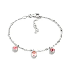 Elli "Kugel-Armband | Glas Kristalle (Pink & Rose)< Vergoldet|Armbänder