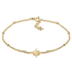 Elli "Kugel-Armband Astro | Topas ( Weiß )< Armbänder|Vergoldet