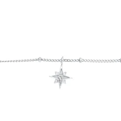 Elli "Kugel-Choker Astro | Kristall (Weiß)< Halsketten|Silber
