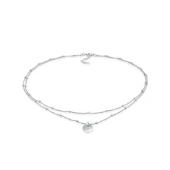 Elli "Kugel-Choker Geo< Roségold|Halsketten