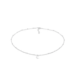 Elli "Kugel-Choker Halbmond< Roségold|Symbol-schmuck