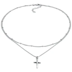 Elli "Kugel-Choker Kreuz< Symbol-schmuck|Halsketten