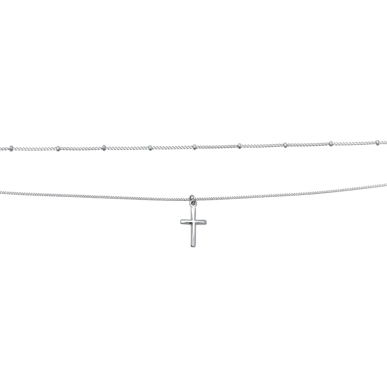 Elli "Kugel-Choker Kreuz< Symbol-schmuck|Halsketten
