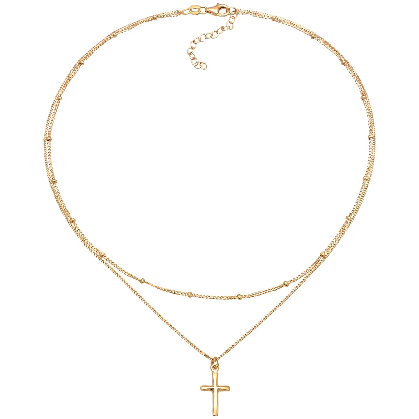 Elli "Kugel-Choker Kreuz< Symbol-schmuck|Halsketten