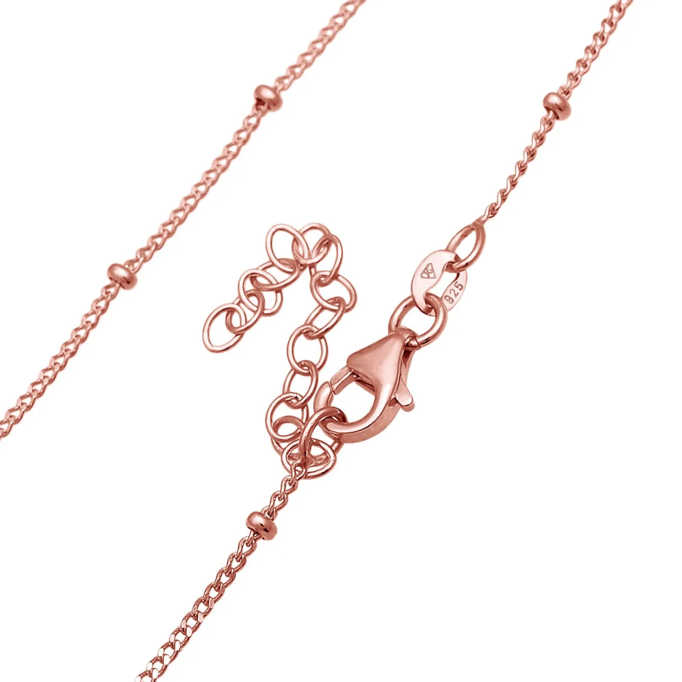 Elli "Kugel-Choker Kreuz< Roségold|Symbol-schmuck