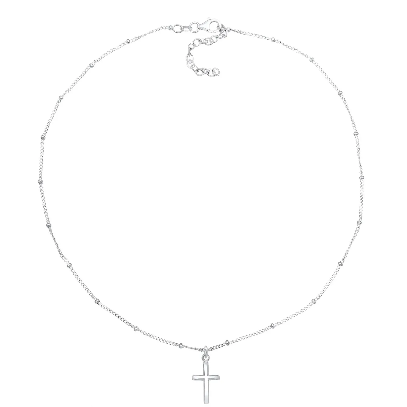 Elli "Kugel-Choker Kreuz< Roségold|Symbol-schmuck