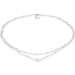 Elli "Kugel-Choker Stern< Halsketten|Silber