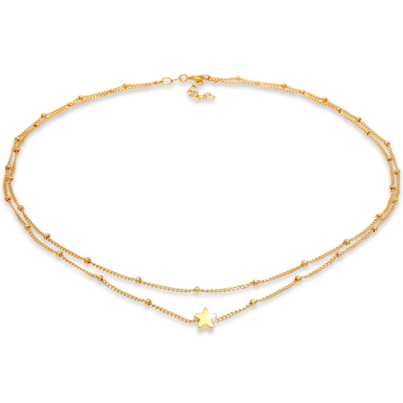 Elli "Kugel-Choker Stern< Halsketten|Silber