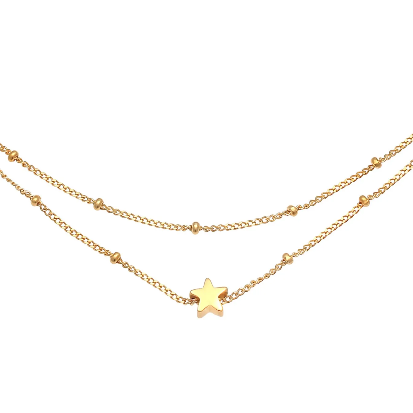 Elli "Kugel-Choker Stern< Halsketten|Silber