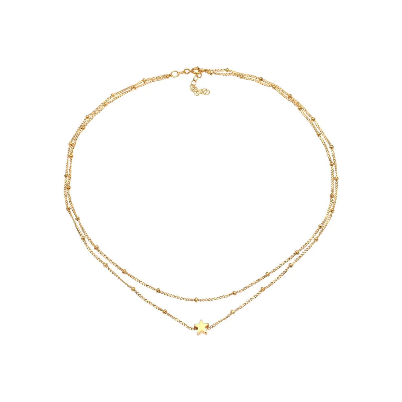 Elli "Kugel-Choker Stern< Halsketten|Silber