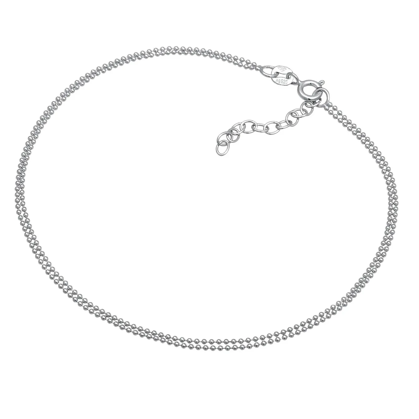 Elli "Kugel-Fußkettchen Sommer< Vergoldet|Fußschmuck