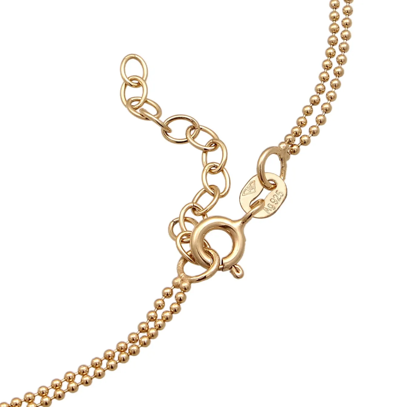 Elli "Kugel-Fußkettchen Sommer< Vergoldet|Fußschmuck
