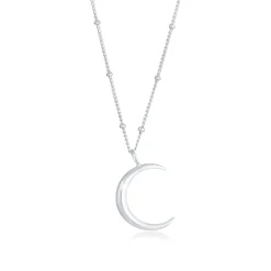 Elli "Kugel-Halskette Halbmond< Symbol-schmuck|Halsketten