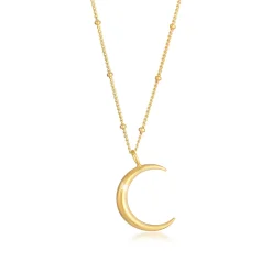 Elli "Kugel-Halskette Halbmond< Symbol-schmuck|Halsketten