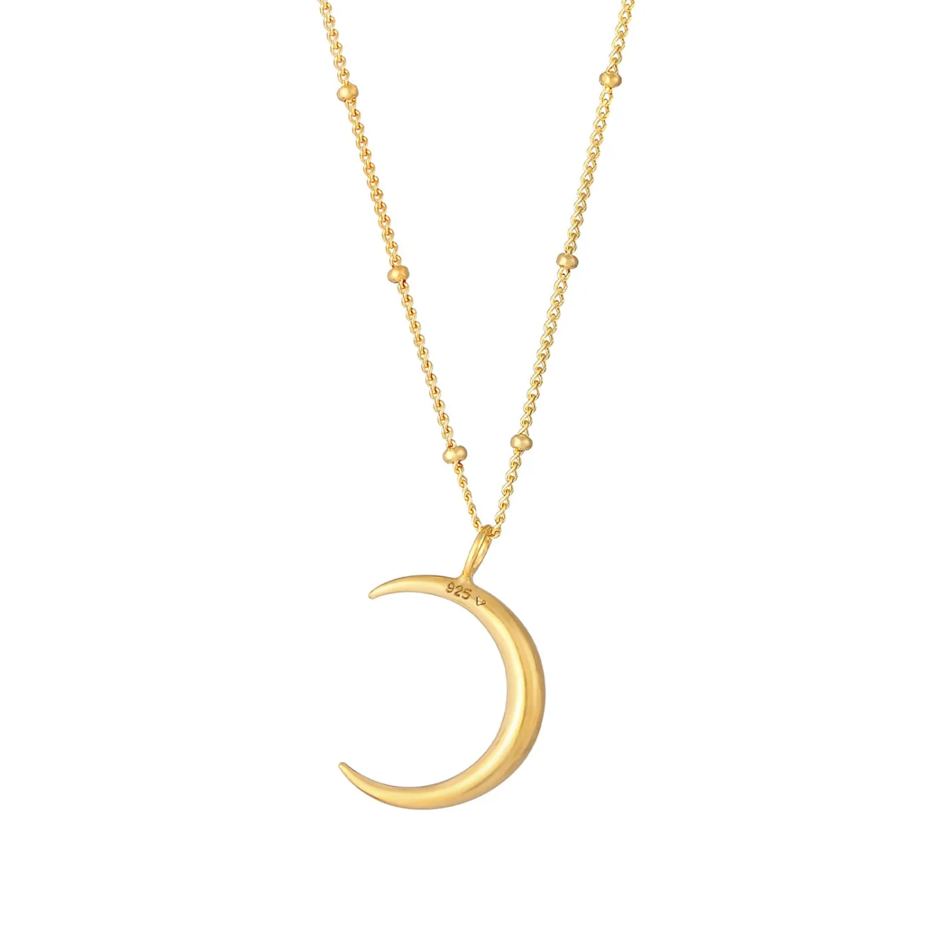 Elli "Kugel-Halskette Halbmond< Symbol-schmuck|Halsketten