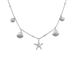 Elli "Kugel-Halskette Muschel< Symbol-schmuck|Halsketten
