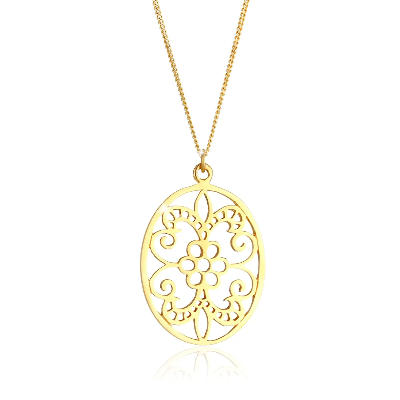 Elli "Lange Halskette Blume< Symbol-schmuck|Halsketten