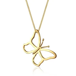 Elli "Lange Halskette Schmetterling< Halsketten|Silber