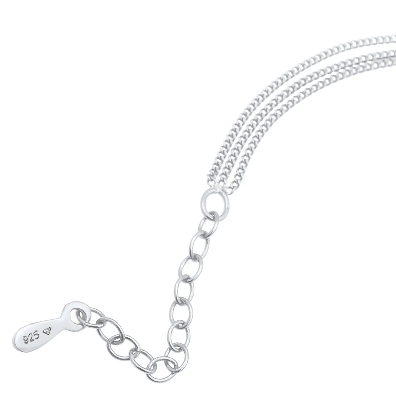 Elli "Layer-Choker | Kristalle (Weiß, Grau, Schwarz)< Roségold|Halsketten