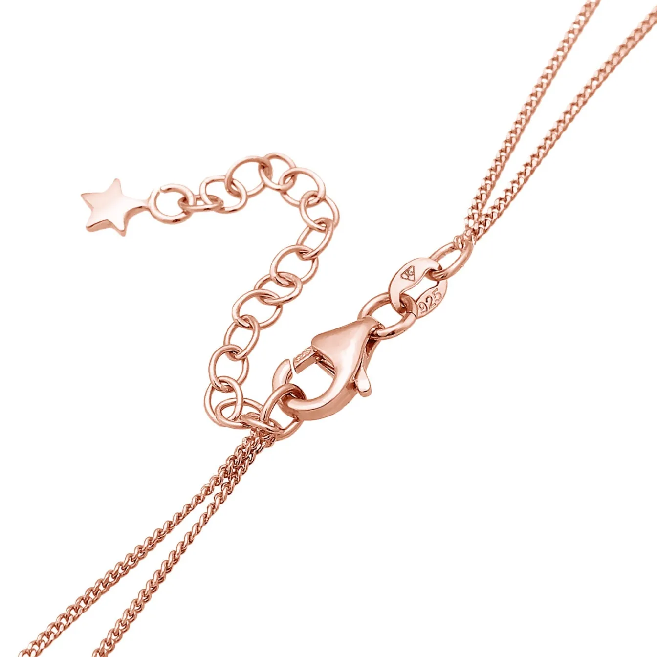 Elli "Layer-Choker Astro< Roségold|Symbol-schmuck