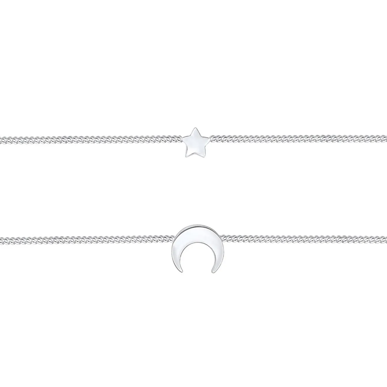 Elli "Layer-Choker Astro< Roségold|Symbol-schmuck
