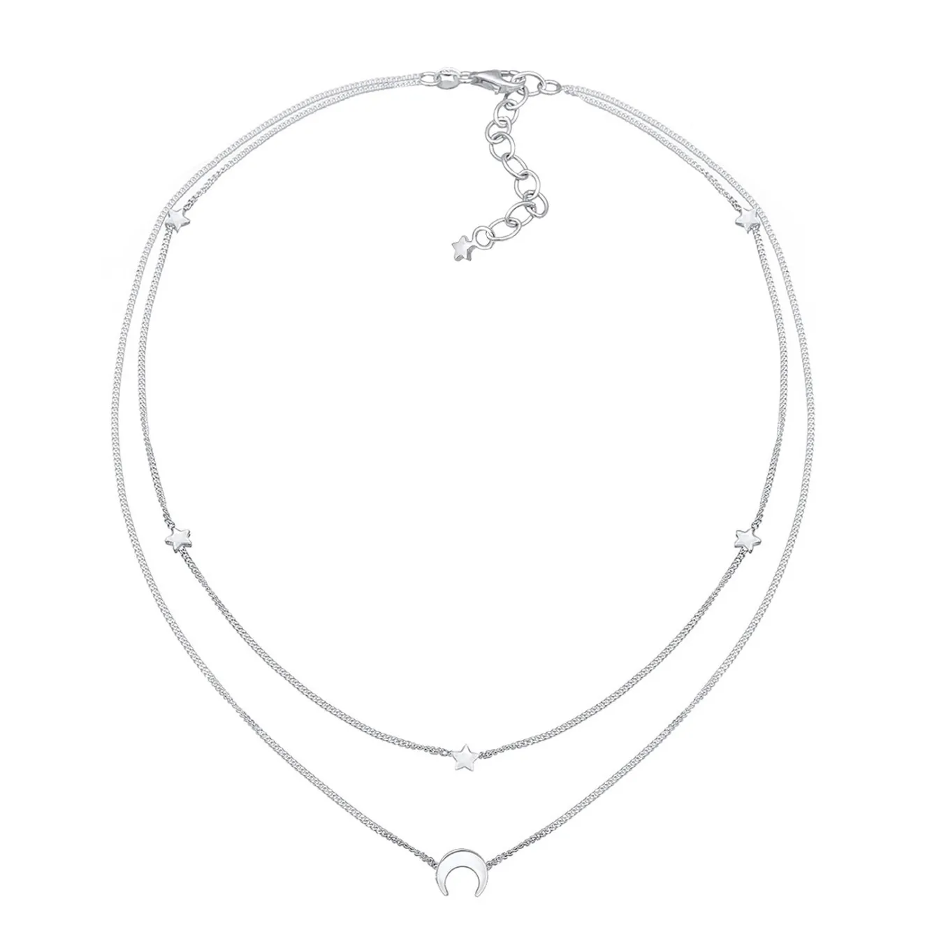 Elli "Layer-Choker Astro< Roségold|Symbol-schmuck