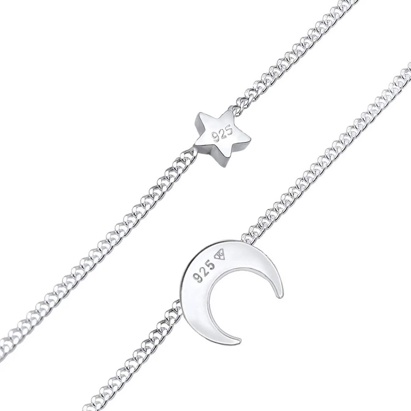 Elli "Layer-Choker Astro< Roségold|Symbol-schmuck