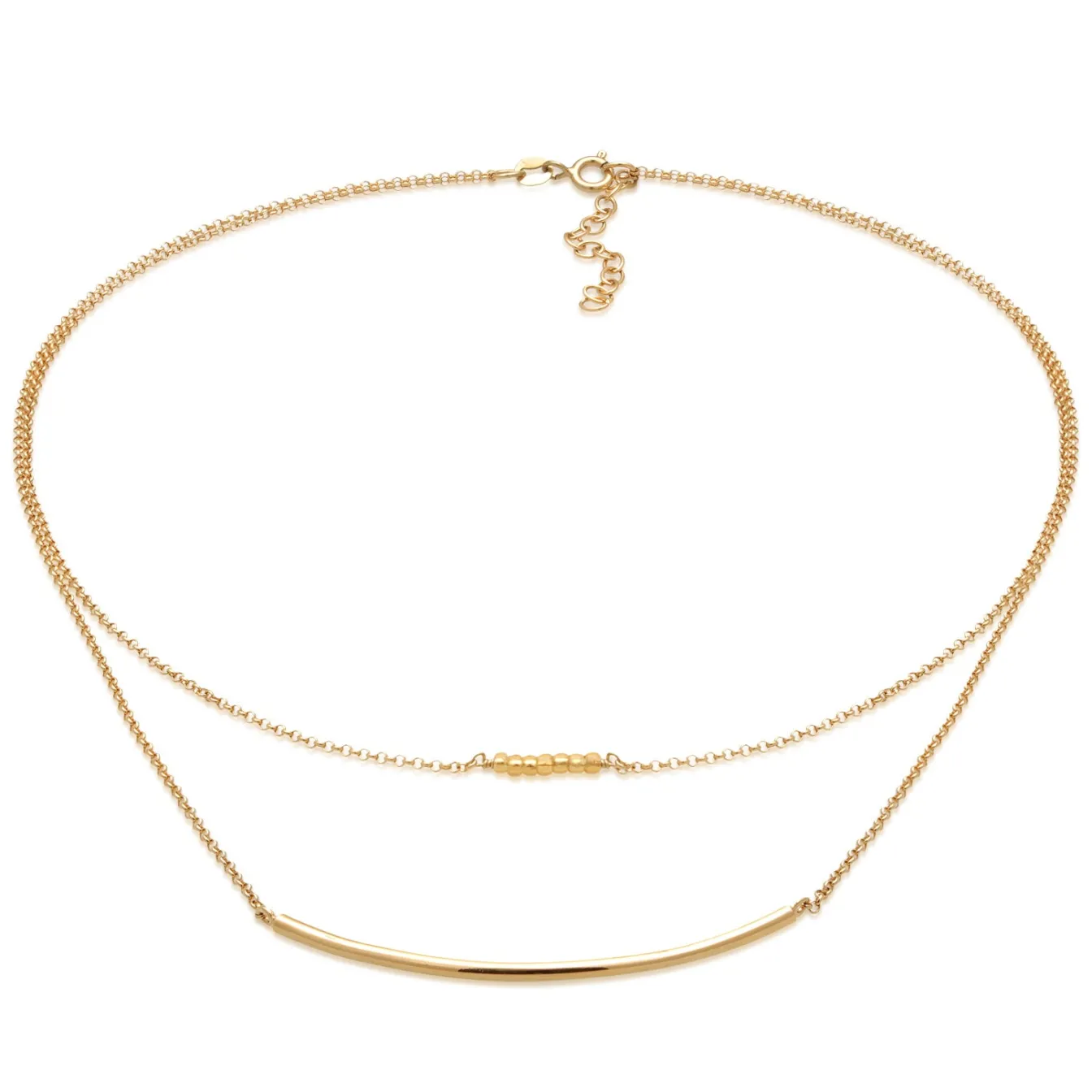 Elli "Layer-Choker Cuff< Vergoldet|Halsketten