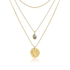 Elli "Layer-Halskette | Labradorit (Grau)< Symbol-schmuck|Halsketten