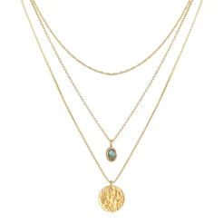 Elli "Layer-Halskette | Labradorit (Grau)< Symbol-schmuck|Halsketten