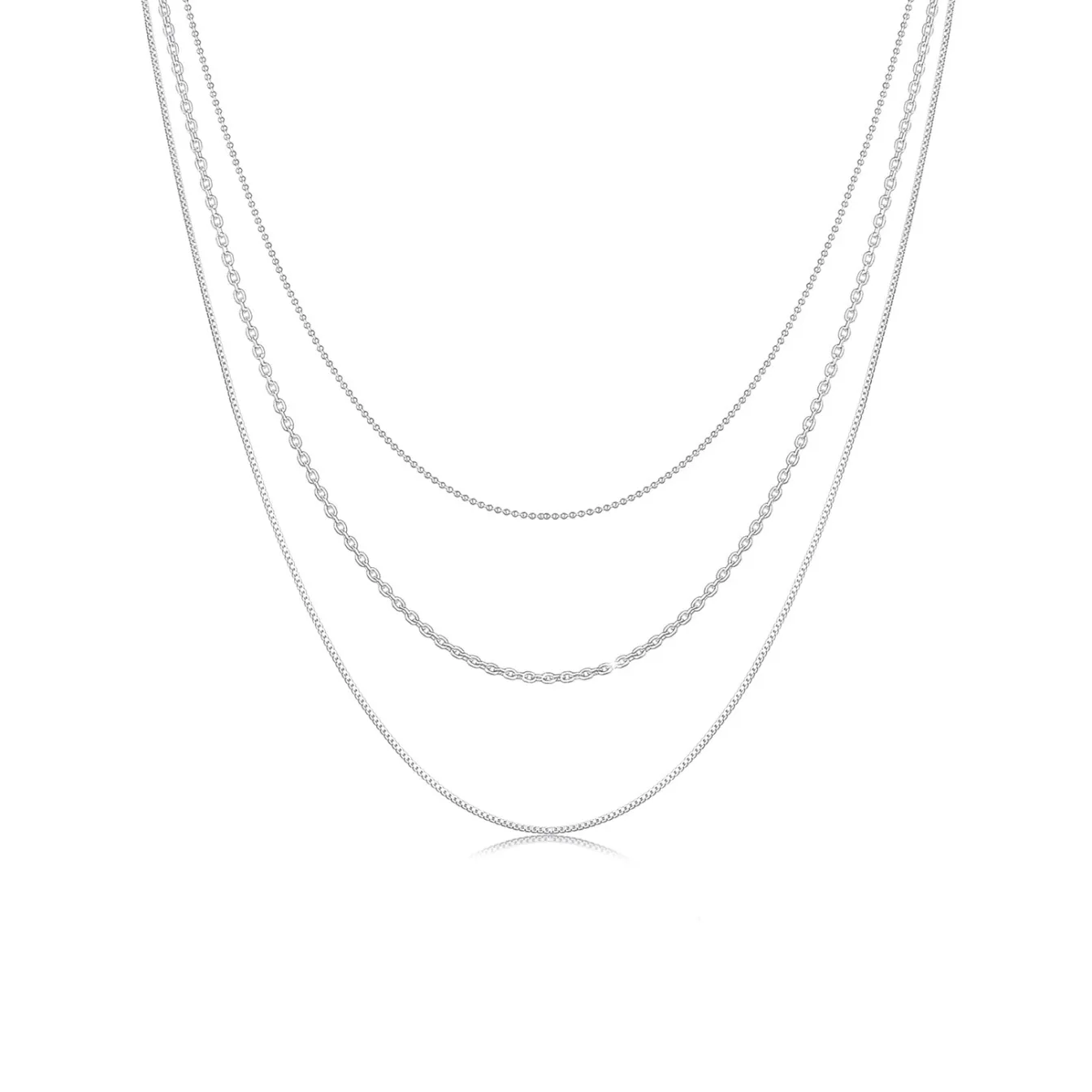 Elli "Layer-Halskette Basic Chains< Halsketten|Vergoldet