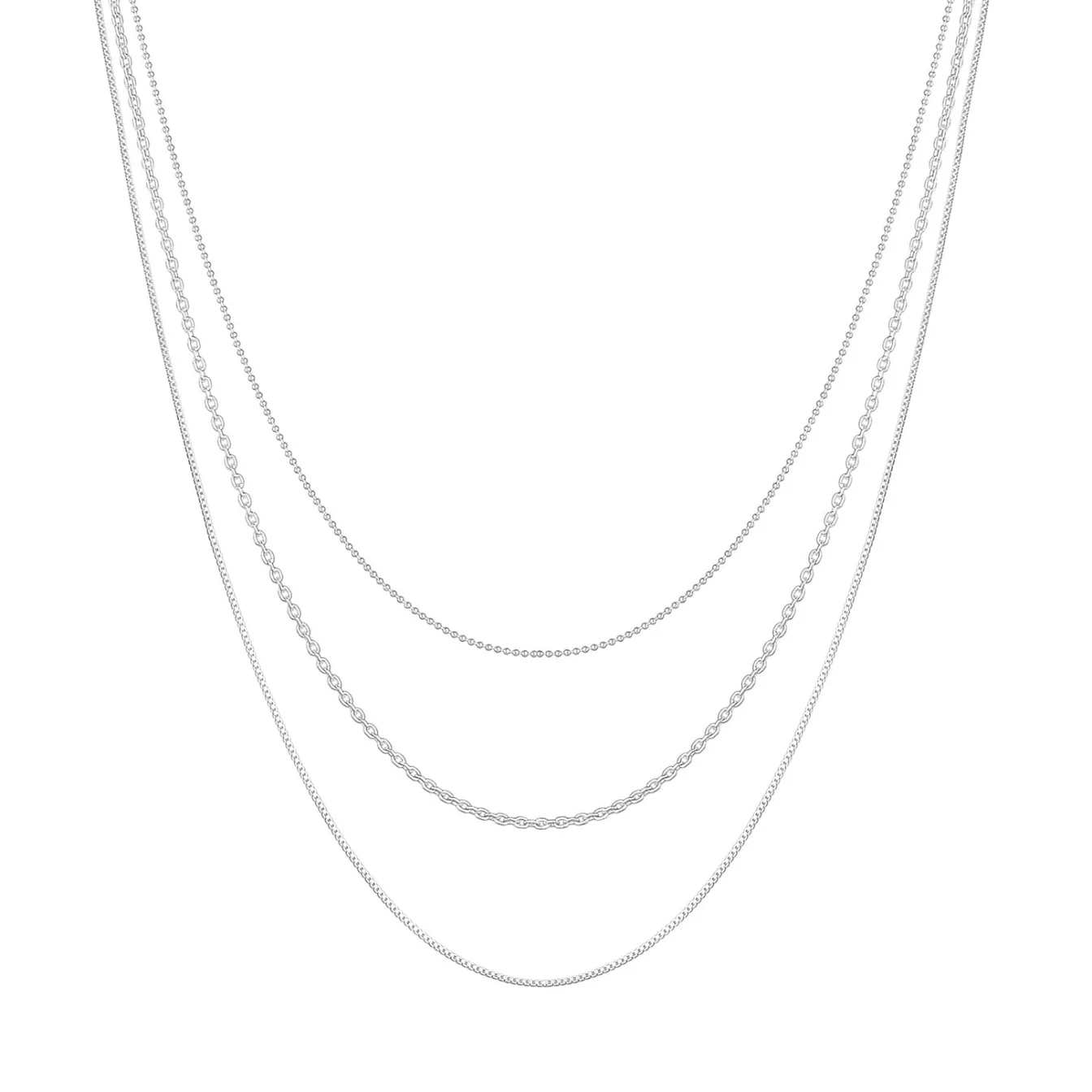 Elli "Layer-Halskette Basic Chains< Halsketten|Vergoldet
