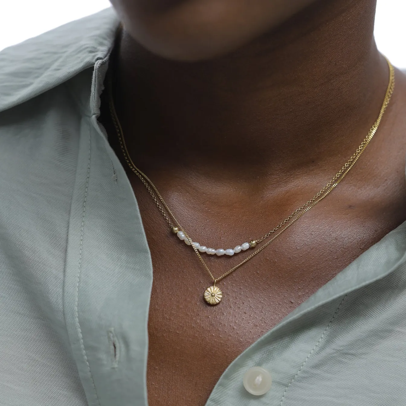 Elli "Layer-Halskette Boho | Süßwasserzuchtperlen< Symbol-schmuck|Perlen