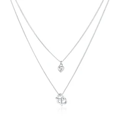 Elli "Layer-Halskette Brezel Herz< Symbol-schmuck|Herz-schmuck
