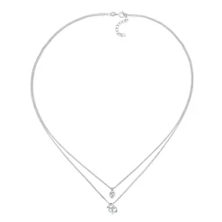 Elli "Layer-Halskette Brezel Herz< Symbol-schmuck|Herz-schmuck