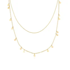 Elli "Layer-Halskette Geo< Halsketten|Silber
