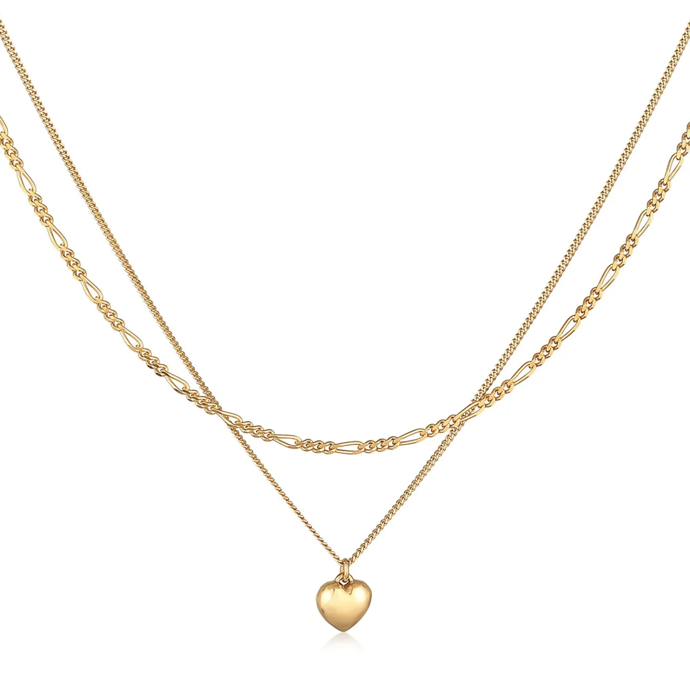 Elli "Layer-Halskette Herz< Symbol-schmuck|Herz-schmuck