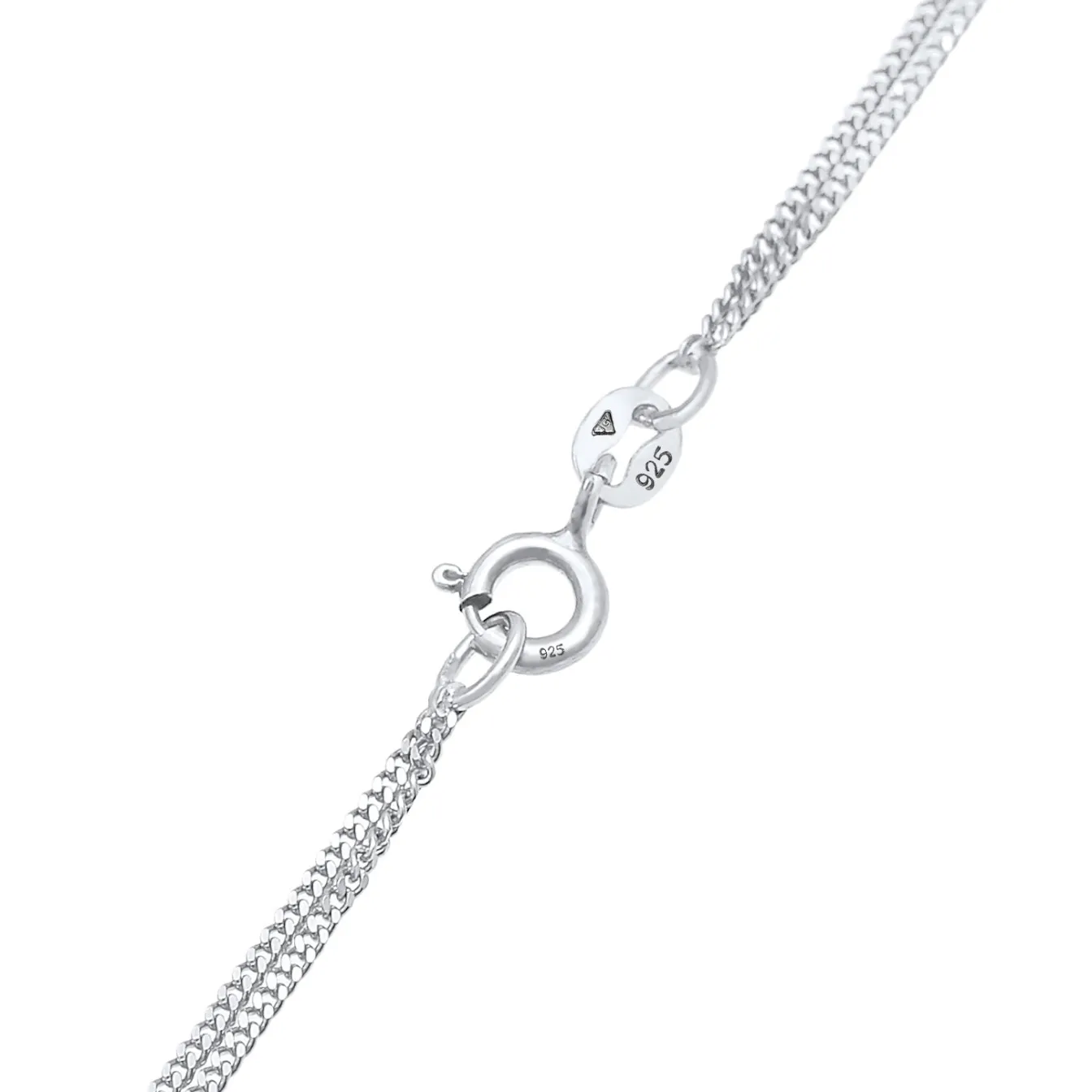 Elli "Layer-Halskette Kreuz | Kristall (Weiß)< Symbol-schmuck|Halsketten