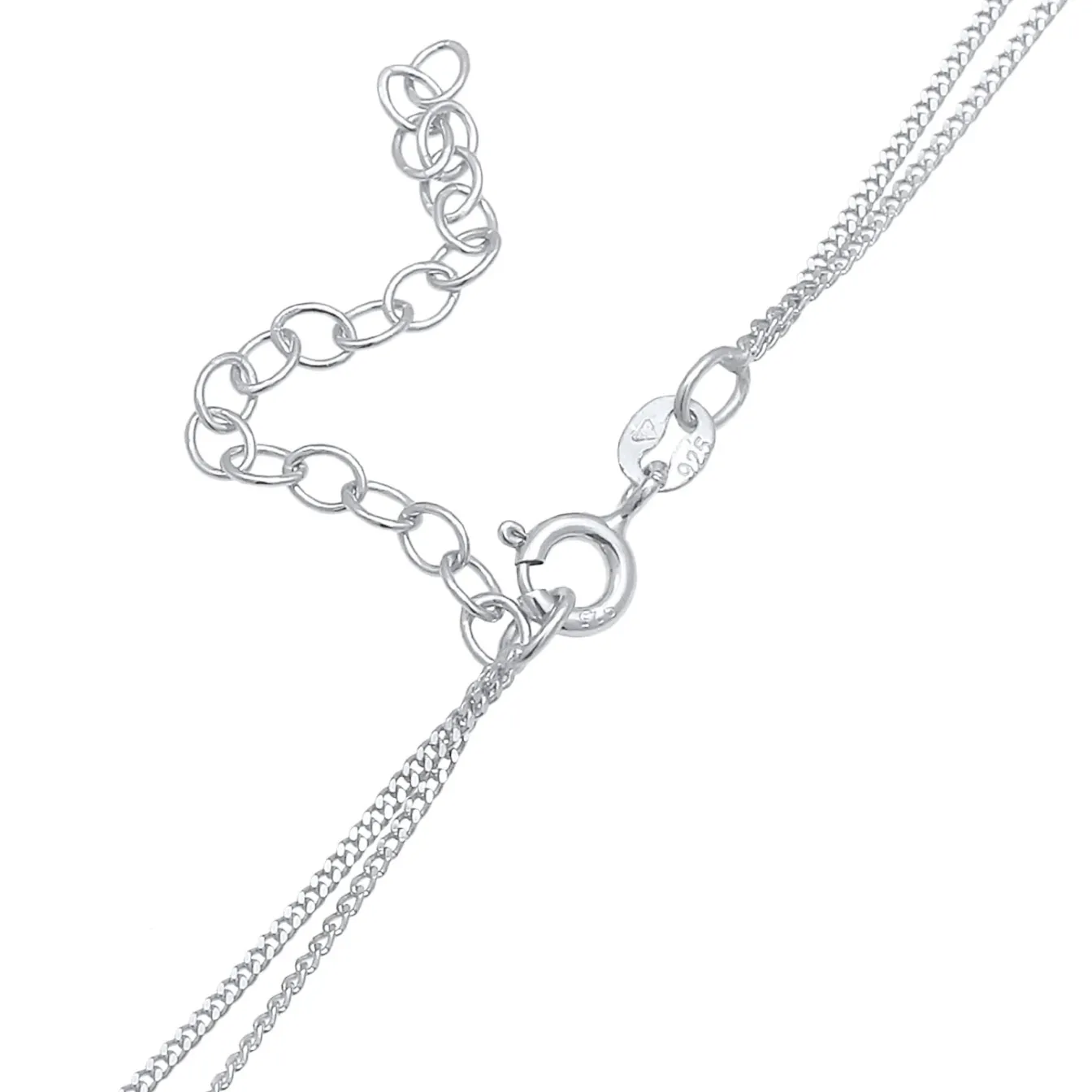 Elli "Layer-Halskette Kreuz | Zirkonia (Weiß)< Symbol-schmuck|Halsketten
