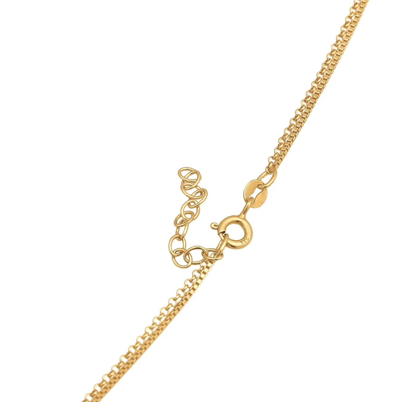 Elli "Layer-Halskette Münze | Zirkonia (weiß)< Vergoldet|Symbol-schmuck