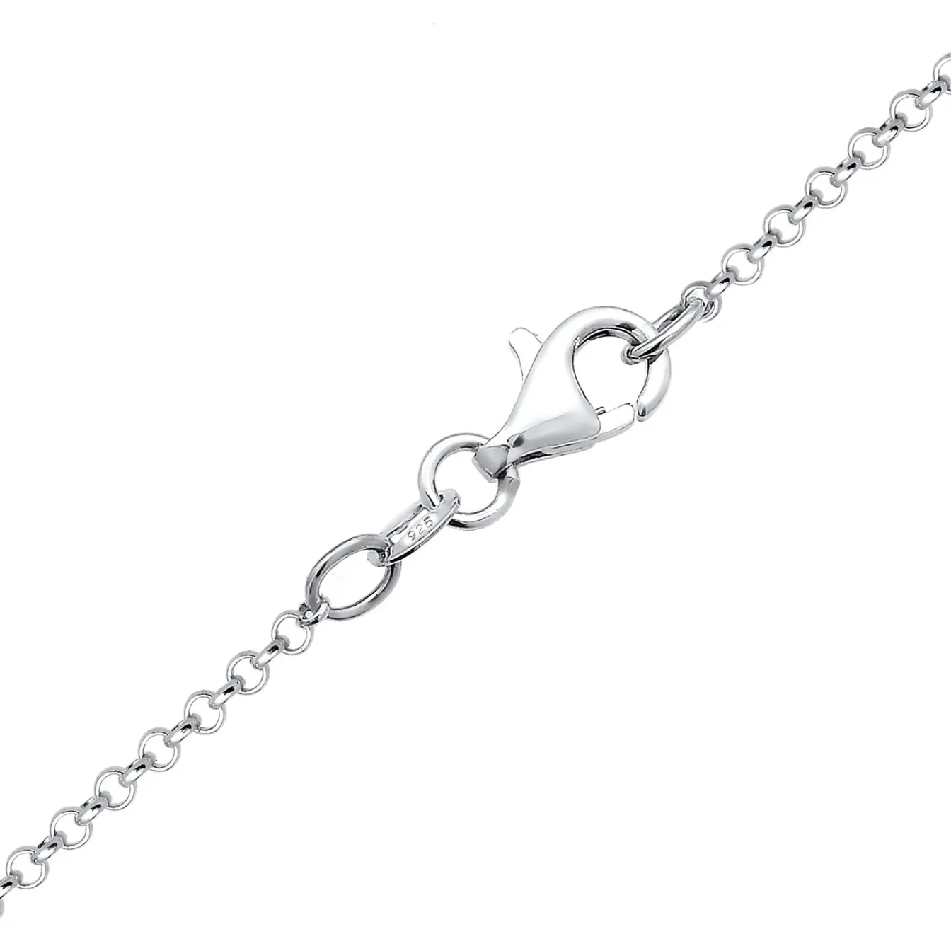 Elli "Layer-Halskette Plättchen | Kristalle (Weiß)< Symbol-schmuck|Halsketten