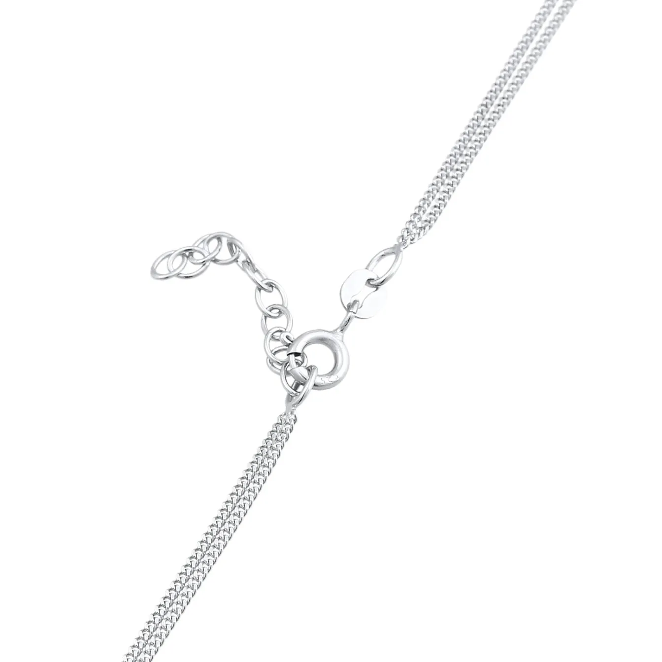 Elli "Layer-Halskette Stern Halbmond | Kristall (Weiß)<Kinder Kinderschmuck