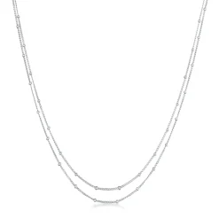 Elli "Layer-Kugelkette< Silber|Halsketten